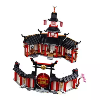 1070 шт., Детский конструктор «монастырь Spinjitzu Hall Temple Castle»