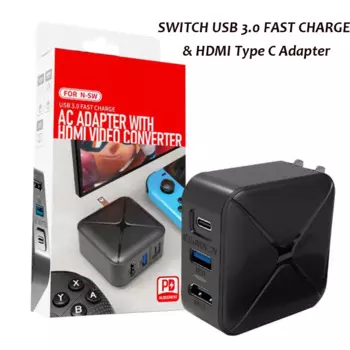 1080P HDMI Type C адаптер для Nintendo Switch Быстрая зарядка портативная док-станция для коммутатора NS USB 3,0 к HDMI видео конвертер