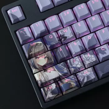 108 клавиш/Набор Аниме Custom Милая сексуальная девушка PBT Keycap с подсветкой для механической клавиатуры Mx Cherry DIY