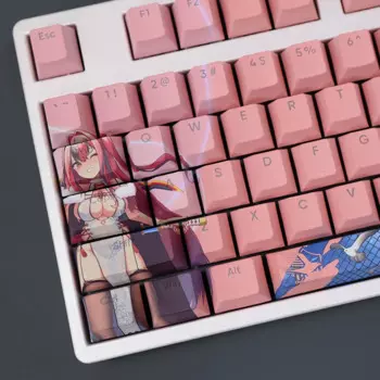 108 клавиш/набор Azur Line Bremerton Anime Gaming Girl Custom PBT Keycap Cherry Profile для MX Switch механическая клавиатура DIY