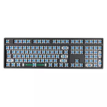 108 механическая клавиатура с красной осью, зеленой осью, с Rgb подсветкой, клавиатура с 108 клавишами на заказ, клавиатура «сделай сам» без крышки клавиатуры