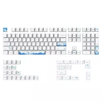 108 шт. колпачки для игровой механической клавиатуры PBT Dye Sub Keycap электронная игра