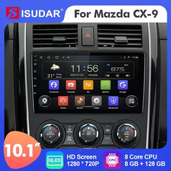 10,1-дюймовый Isudar Android 12 автомобильный радиоприемник для MAZDA CX9 CX-9 10,1-2006 Carplay Auto Stereo No 2din