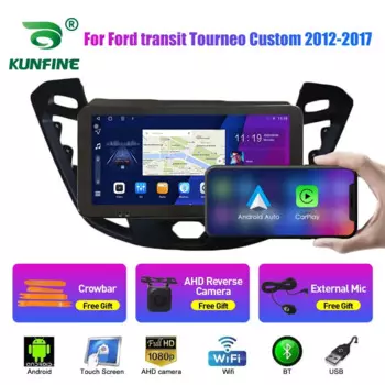 10,33-дюймовый автомобильный радиоприемник для Ford Transit Tourneo 12-17 2Din Android, восьмиядерный автомобильный стерео DVD, GPS-навигационный плеер, экран QLED