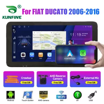 10,33-дюймовый автомобильный радиоприемник для FIAT DUCATO 2006-2016 2Din Android, восьмиядерный автомобильный стерео DVD, GPS-навигатор, плеер QLED, экран Carplay