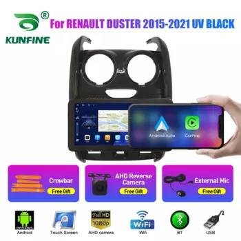 10,33-дюймовый автомобильный радиоприемник для RENAULT DUSTER 2015-21 2Din Android, восьмиядерный автомобильный стерео DVD, GPS-навигатор, плеер, QLED-экран Carplay