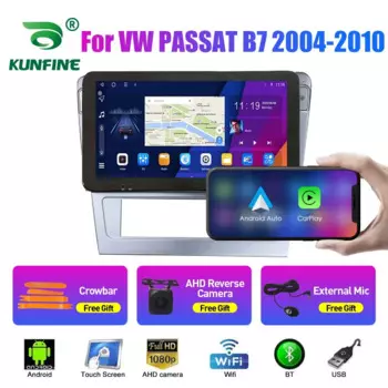 10,33-дюймовый автомобильный радиоприемник для VW PASSAT B7 2004-2010 2Din Android Восьмиядерный автомобильный стерео DVD GPS-навигатор Плеер QLED Экран Carplay