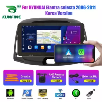 10,33-дюймовый автомобильный радиоприемник для HYUNDAI ELANTRA celesta 2Din Android, восьмиядерный автомобильный стерео DVD, GPS-навигатор, плеер, QLED-экран Carplay