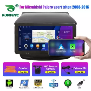 10,33-дюймовый автомобильный радиоприемник для Mitsubishi Pajero sport08-16 2Din Android, восьмиядерный автомобильный стерео DVD, GPS-навигатор, плеер QLED