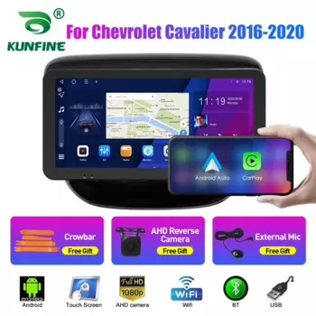 10,33-дюймовый автомобильный радиоприемник для Chevrolet Cavalier 16- 2Din Android, восьмиядерный автомобильный стерео DVD, GPS-навигатор, плеер QLED, экран Carplay