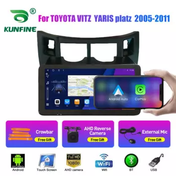 10,33-дюймовый автомобильный радиоприемник для TOYOTA VITZ YARIS platz 2Din Android Core Автомобильная стереосистема DVD GPS-навигационный плеер QLED Экран Carplay