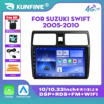 10,33-дюймовый автомобильный радиоприемник для SUZUKI SWIFT 2005-2010 2Din Android Восьмиядерный автомобильный стерео DVD GPS-навигатор Плеер QLED Экран Carplay