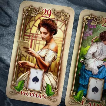 10,4 см х 7,3 см Блестящие карты Ленорман Оракул Таро игры 47 шт. Карты Ленорманда