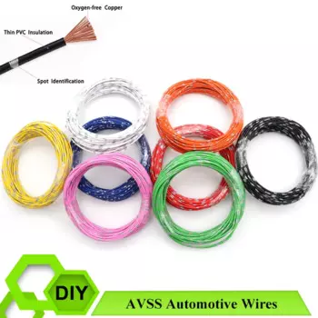 10/50/100 м своими руками электронные автомобильные провода 22 ~ 13AWG аудио кабель для динамика медный шнур питания линия AVSS электрический провод для автомобилей