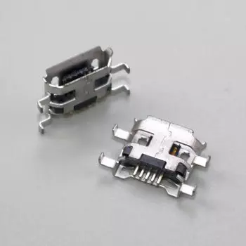10-50 шт. 5-контактный гнездовой адаптер для зарядки Micro USB 5-контактный 0,72 мм разъем типа B для мобильного телефона разъем Micro USB