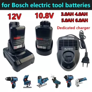10,8 в 12 В Bosch 3,0 4,0 5,0 Ач li-ion BAT420 BAT411 Сменный аккумулятор для Bosch BAT411 BAT412 BAT413 BAT414 10,8 В аккумулятор