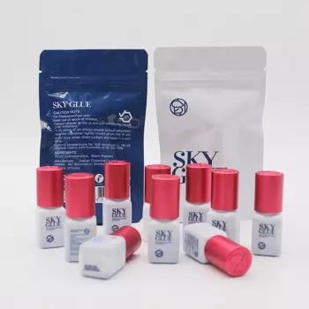 10 бутылочек SKY S + клей для наращивания ресниц, индивидуальный, быстросохнущий, длительный срок службы, водонепроницаемый клей для наращивания ресниц, оптовая продажа