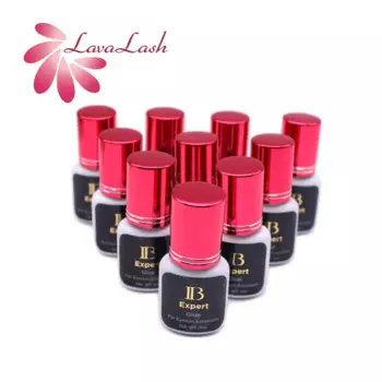 10 бутылок, оригинальный корейский клей IB Ibeauty Expert, черный клей для подъема ресниц, длительный срок службы, винно-красный колпачок, 5 мл для наращивания ресниц