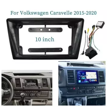 10-дюймовая Автомобильная рамка для Volkswagen Caravelle 2015-2020, адаптер, CAN-шина, декодер, Android, аксессуары для панели