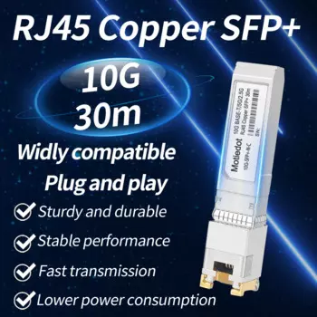 10 ГБ, медный SFP RJ45 + гигабитный Волоконно-Оптический SFP + трансивер, Электрический порт, модуль 30 м для Cisco Mikrotik Ubiquitity Netgear
