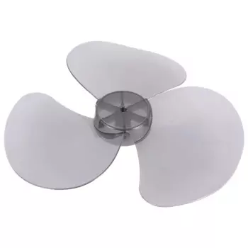 10 Inch Blade Replacement 6 Leaf Transparent Black Plastic Fan Blades for Standing Pedestal Table Fan