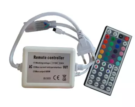 10 компл./лот AC110V-220V 6A 600W 44 клавиши светодиодный ИК RGB контроллер IR Remote RGB диммер светодиодные лампы SMD 5050 3528 Светодиодная лента