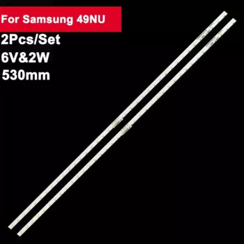 10 комплектов, 6 В, 2 Вт, 38 светодиодов, 530 мм, подсветка телевизора для Samsung 49NU JLE490K2330-408BS-R7P-M-HF AOT-49-NU7300-2X38 UE49NU7120 UE49NU7670