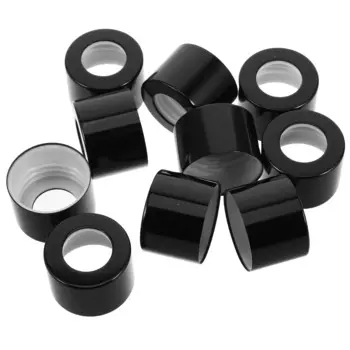 10 Pcs Aromatherapy Bottle Cap Replacement Glass Diffuser Caps Black Jar Lids Reed Empty Refillable Tops Can