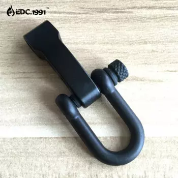 10 PCS Scrub U Shape Alloy Adjustable Anchor Shackle Emergency Rope Survival Paracord Bracelet Buckle for Outdoor Camping