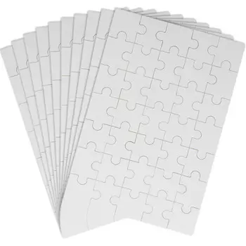 10 Sheets Diy Blank Puzzle Sublimation Puzzles Thermal Transfer Puzzle Pieces Jigsaw Blanks Custom Games Puzzles Heat Puzzle