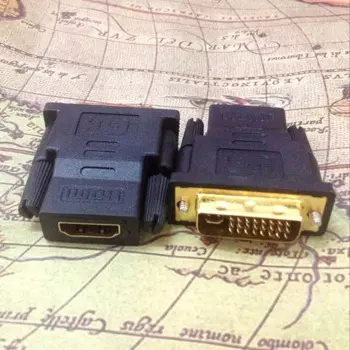 10 шт. адаптер HDMI двунаправленный преобразователь DVI в HDMI DVI24 + 5 интерфейсы позолоченный переходник электронные системы передачи данных