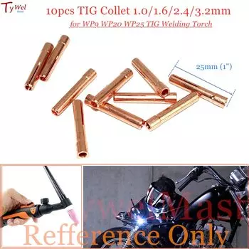 TywelMaster Цанги TIG 1,0/1,6/2,4/3,2 мм для WP9 WP20 WP25