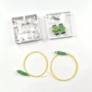 10 шт. FTTH 2 Core SC APC/UPC Волоконно-оптический кабель, распределение волокон/коробка терминала, адаптер SC APC 2 порта волоконно-оптический распределительный бокс