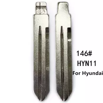10 шт. HYN11 металлическая заготовка, необработанный флип KD VVDI полотно дистанционного ключа #146 для Hyundai MISTRA, автозапчасти