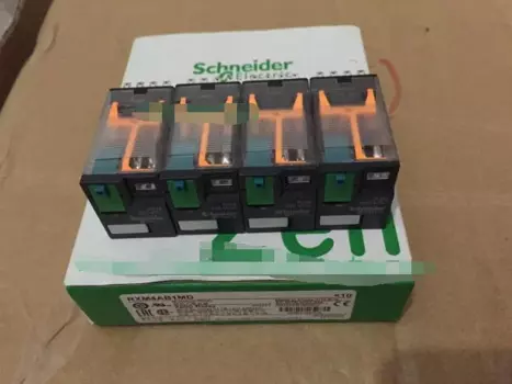10 шт./коробка, Миниатюрные реле Schneider RXM4AB1MD, 220 В постоянного тока