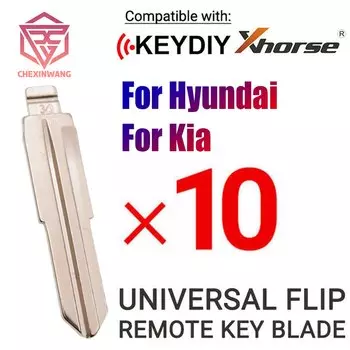 10 шт. лезвие ключа 34 # Lishi HYN10, металлическая заготовка, необработанная застежка KD/VVDI/KEYDIY, модель № 34 для Hyundai, Kia Rio Accent