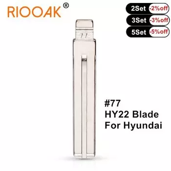 10 шт./лот #77 lishi HY22 металлическая заготовка, необработанный откидной ключ KD VVDI для Hyundai IX35 Kia SORANTO K5 Toyota REIZ