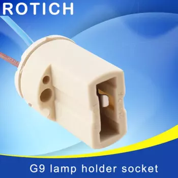 10 шт./лот цоколь лампы G9 250 В 2A керамическая розетка высокое качество тип G9 галогенный держатель лампы