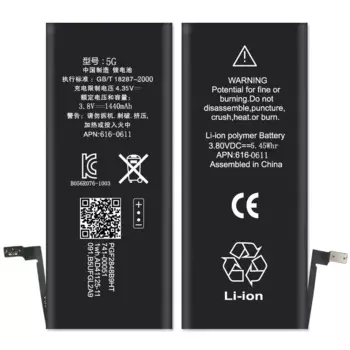 10 шт./лот ISUNOO литиевая батарея 1440 мАч для Apple iPhone 5 5G сменные батареи реальная емкость