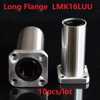 10 шт./лот LMK16LUU 16 мм 16*28*70 мм Длинный Квадратный фланец линейные шариковые подшипники втулка для 3d принтера CNC 16x28x70мм