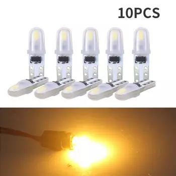 10 шт./лот T5 лампы для приборной панели 3014 2SMD светодиодная подсветка для салона автомобиля Автомобильный боковой клиновидный инструмент индикатор лампы