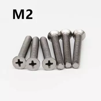 10 шт M2x3/4/5/6/8/10 мм титановый винт с потайной головкой DIN965 GB819 чистый титан s GR2 плоские головки крестовые винты