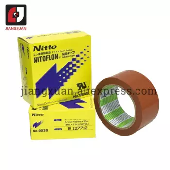 10 шт., оранжевая клейкая лента Nitoflon Nitto 923S