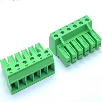 10 шт., подключаемый клеммный блок PCB 2edgsk-7. 62 мм, медный, экологически чистый, огнестойкий, зеленый разъем 2P-12p