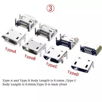 Разъемы Micro USB 2.0