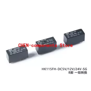10 шт. реле мощности черный 5 в 12 В 24 В HK115FH реле набор трансформаций 8Pin