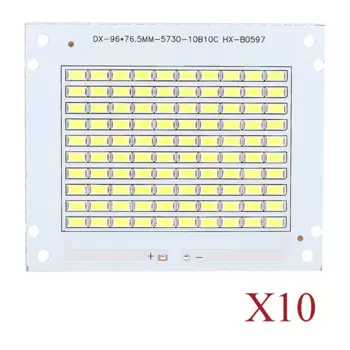 10 шт. ssmd5730 50 Вт Светодиодный прожектор высокой яркости DC30-32V Epistar PCB белый 6000K светодиодные чипы пластины источник прожексветильник светодиодные лампы бусины