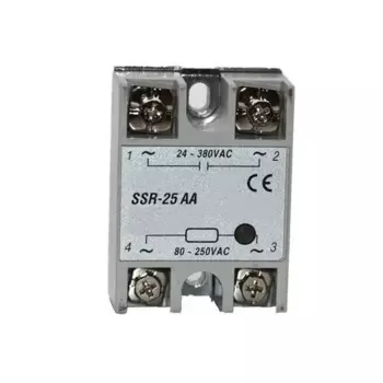 10 шт SSR-25AA Однофазное твердотельное реле 25A AC Control AC SSR25AA