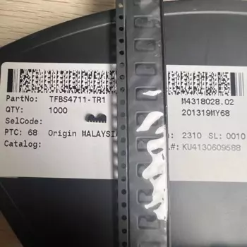 10 шт. TFBS4711-TR1 TXRX IRDA 115,2 KBIT/S - 6-SMD 1 трансивер 2,7 В ~ 5,5 в 75 мкa 1 м, новый и оригинальный, в наличии