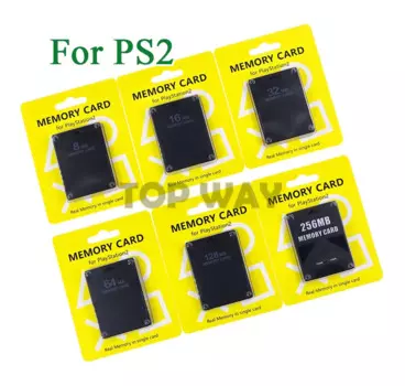 10 шт., высококачественная карта памяти для PS2, для Playstation 2, 8 МБ, 16 МБ, 32 МБ, 64 МБ, 128 МБ, 256 МБ, карта памяти для записи игровых данных